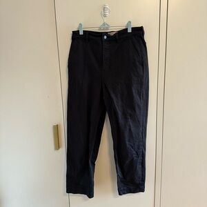 Everlane Women's Black Straight Leg Crop Pants